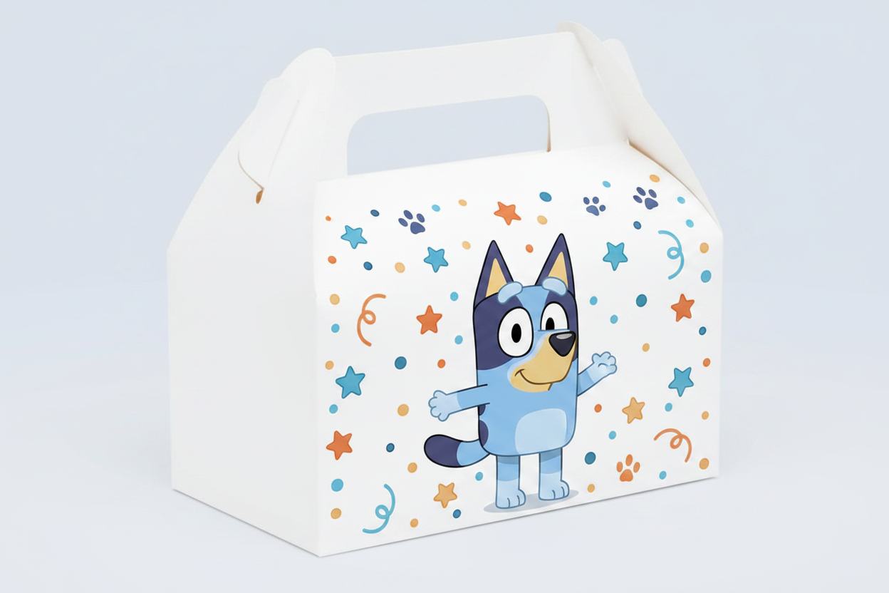 Cajita Bluey - frente decorado