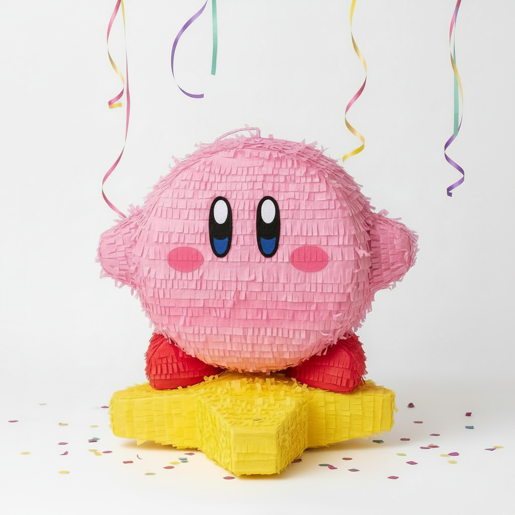 Piñata Kirby Esfera sobre Warp Star
